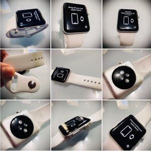 APPLE WATCH SERIES 3 42MM ALUMINUM CASE ION X GLASS READY TOGO NO CHARGER OR BOX